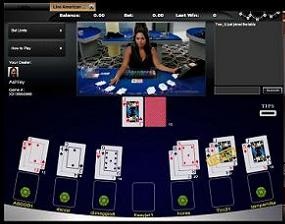 Live Dealer Blackjack Table